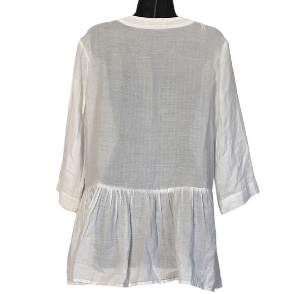 ATOIR Revolve Linen Blend Island Hopper Relaxed Fit Button Up Mini Dress Sz XS - Picture 10 of 13